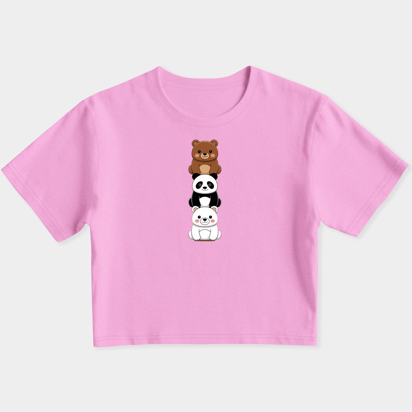The Three Bears Women's Slim Fit Baby Tee