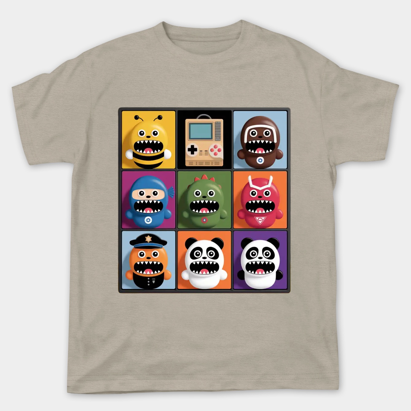 Domo Halloween Costume Grid Women's Plus Size T-shirt