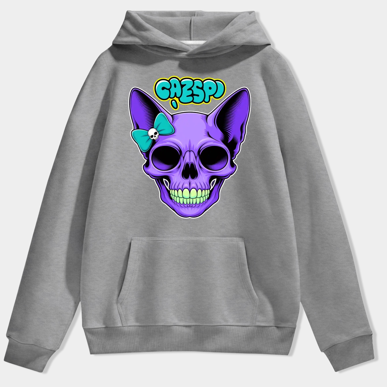 Skull Kitty! Hello undead! Men's Hoodie