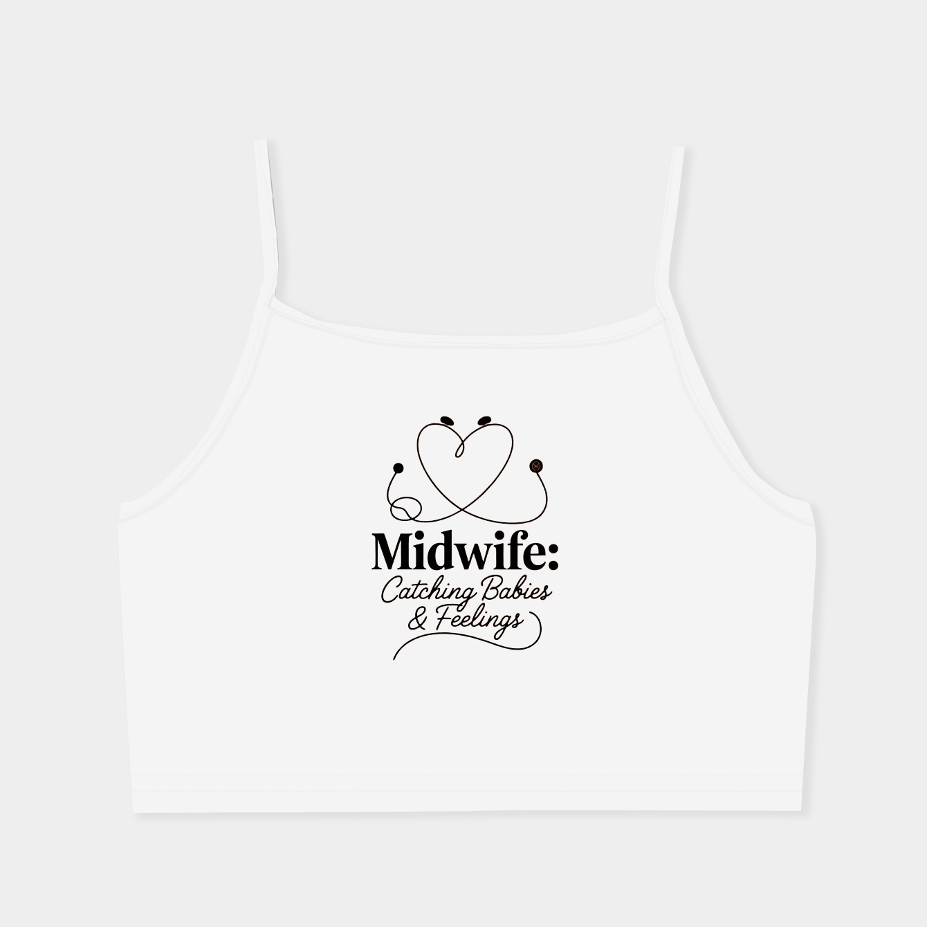 Midwife Christmas Gift - Professional Pride - Funny Midwifery Quote Women's Spaghetti Strap Tank Top