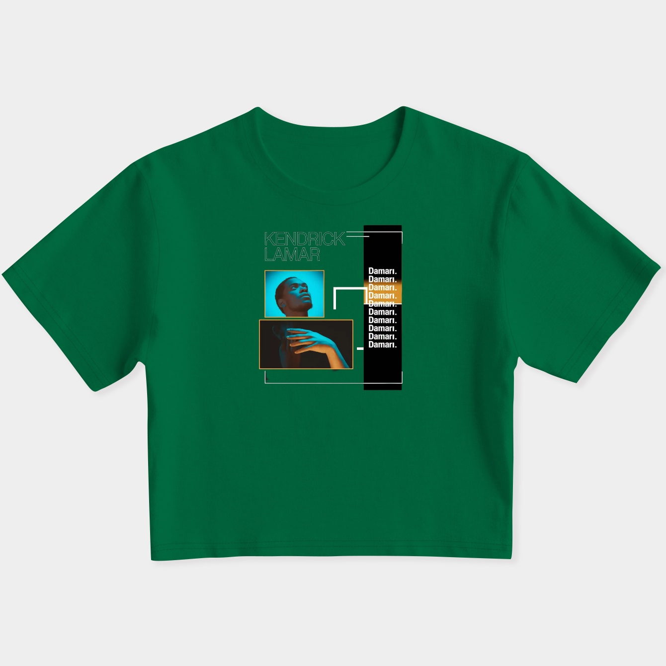 Abstract Kendrick King Women's Slim Fit Baby Tee