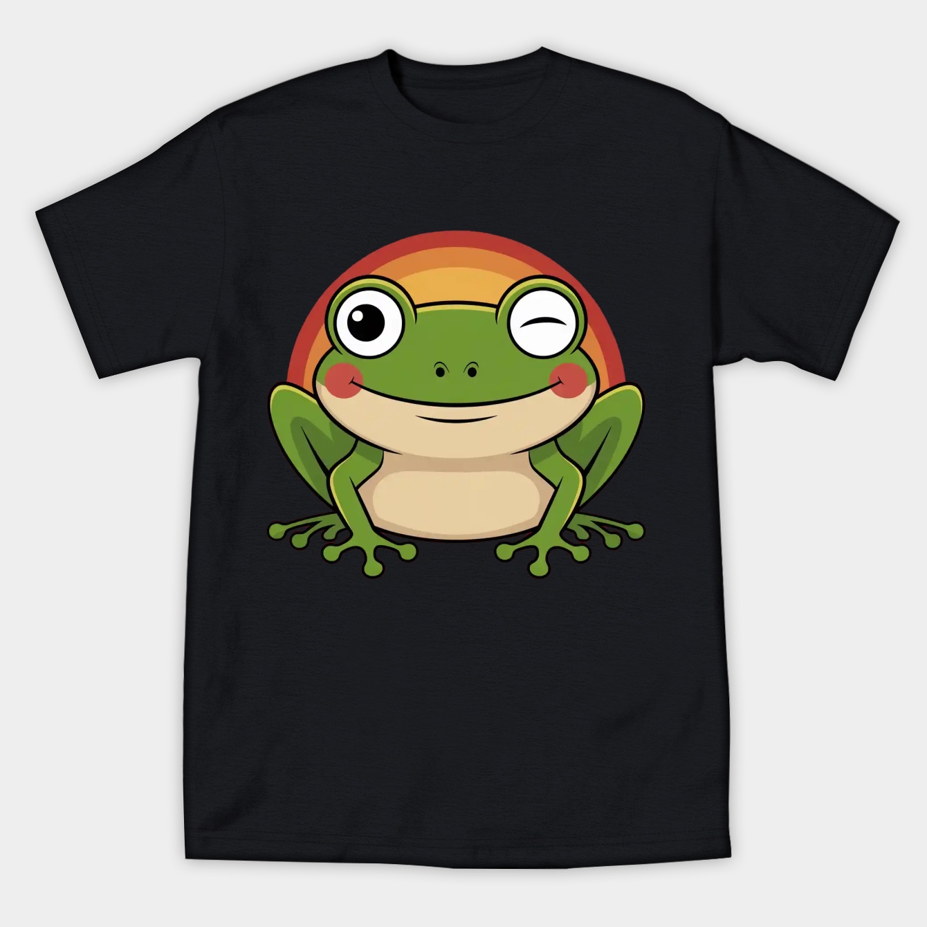 cute frog Women's Athletic Performance T-Shirt