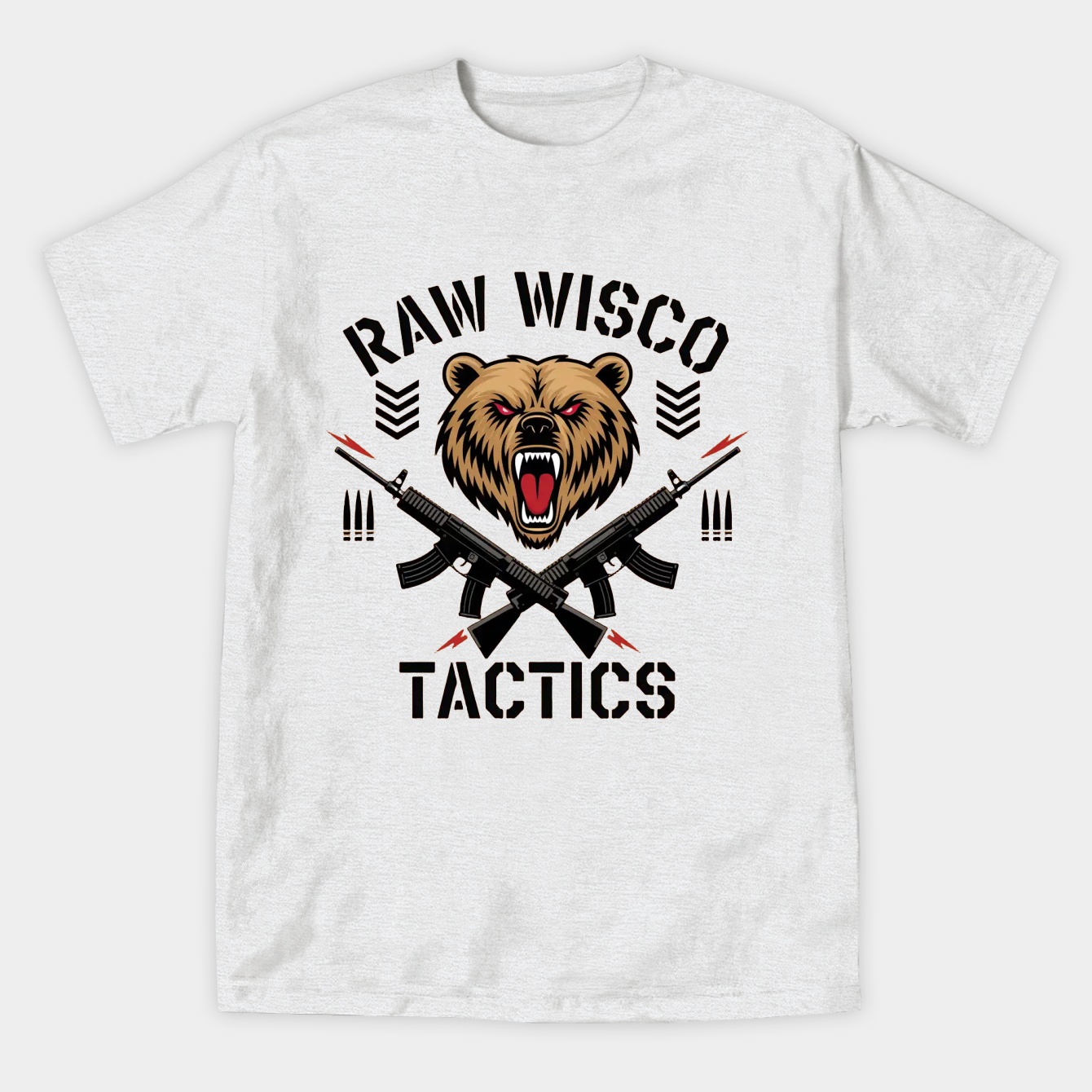 Raw Wisco Tactics of An Opportunist Women's Athletic Performance T-Shirt