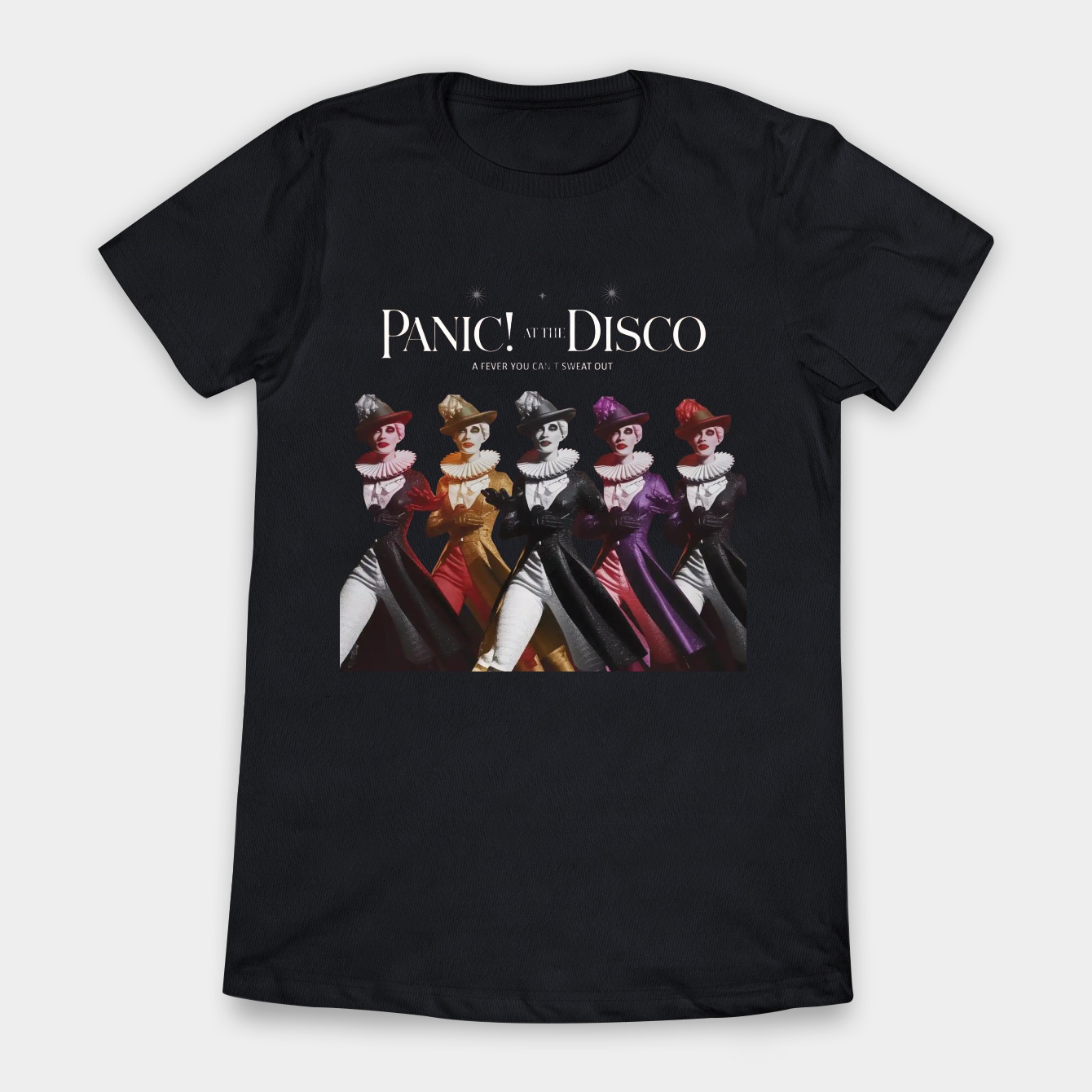 Famous pop stars in cartoon style.