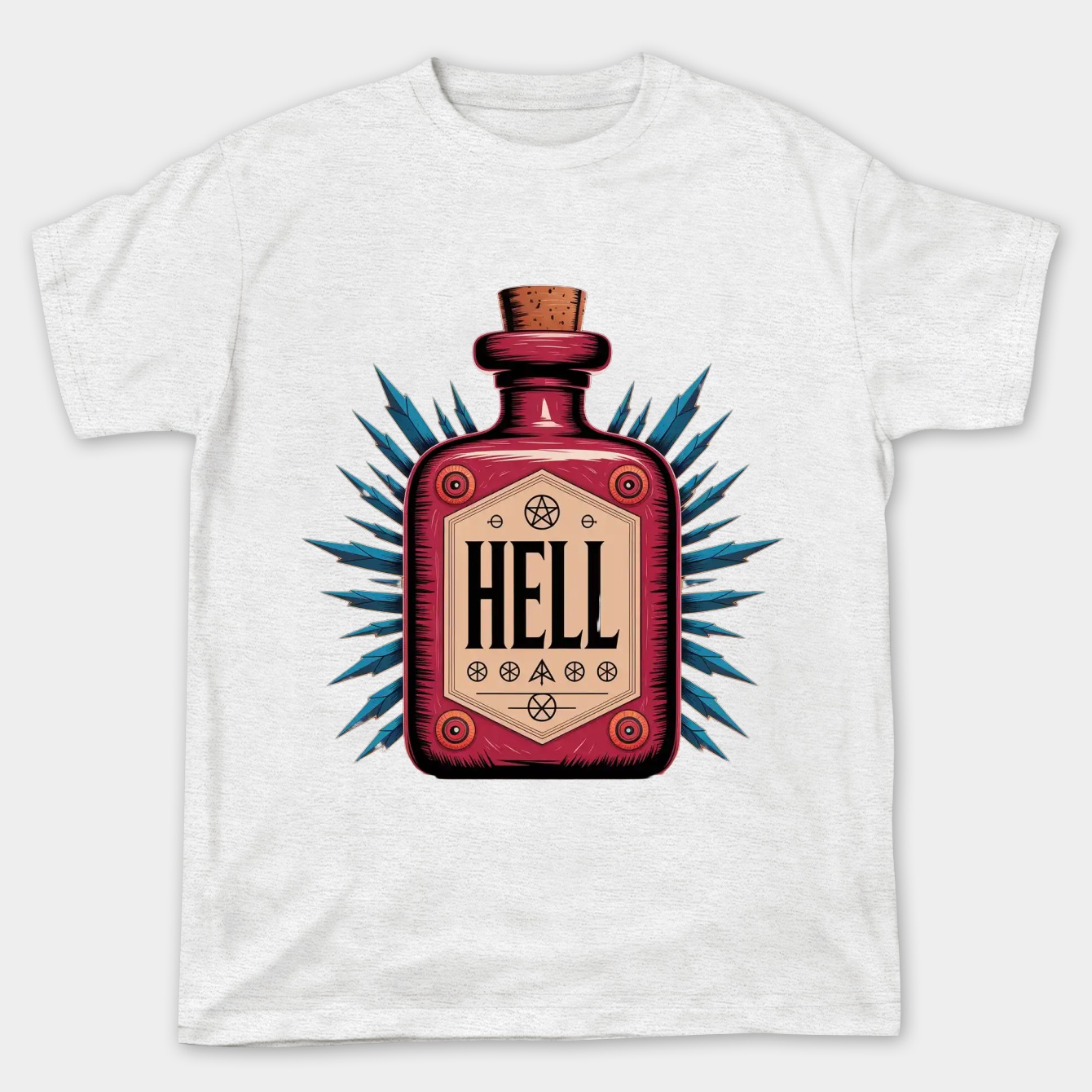 Hellbrew Potion Bottle Design Women's Plus Size T-shirt