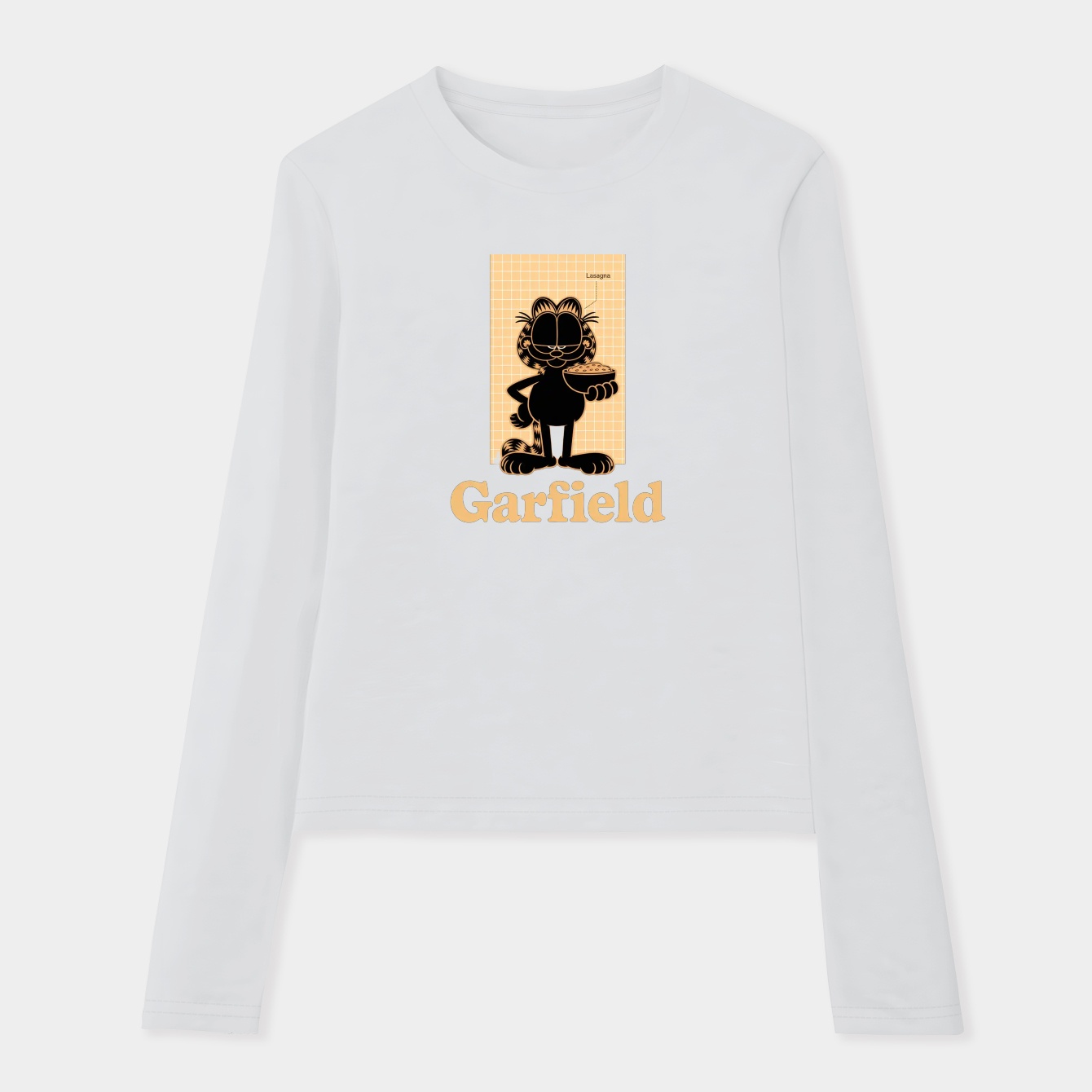 Garfield Cat Schematic Women's Soft Long Sleeve T-Shirt