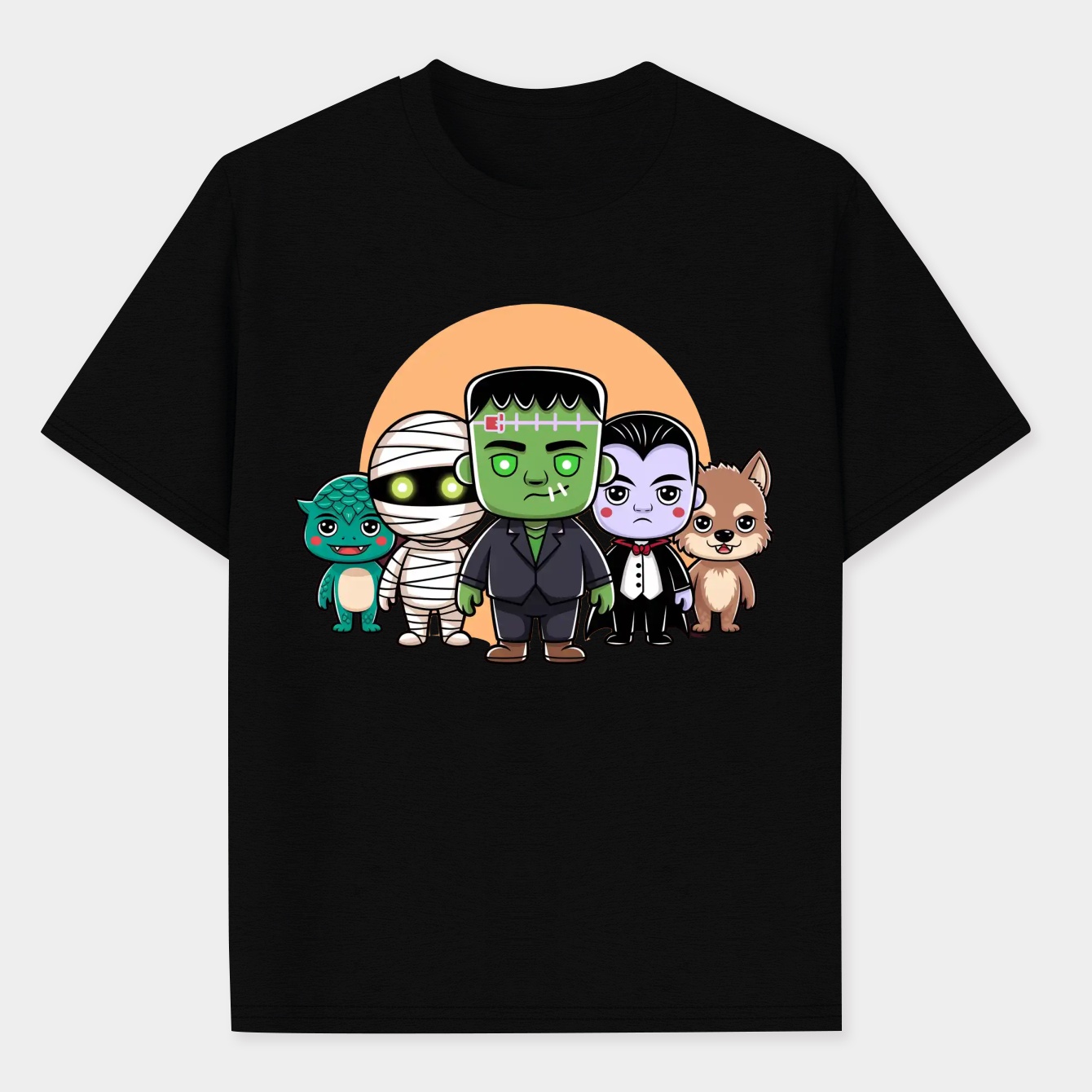 Monster Mash Classic Creatures Men's Performance Athletic T-Shirt