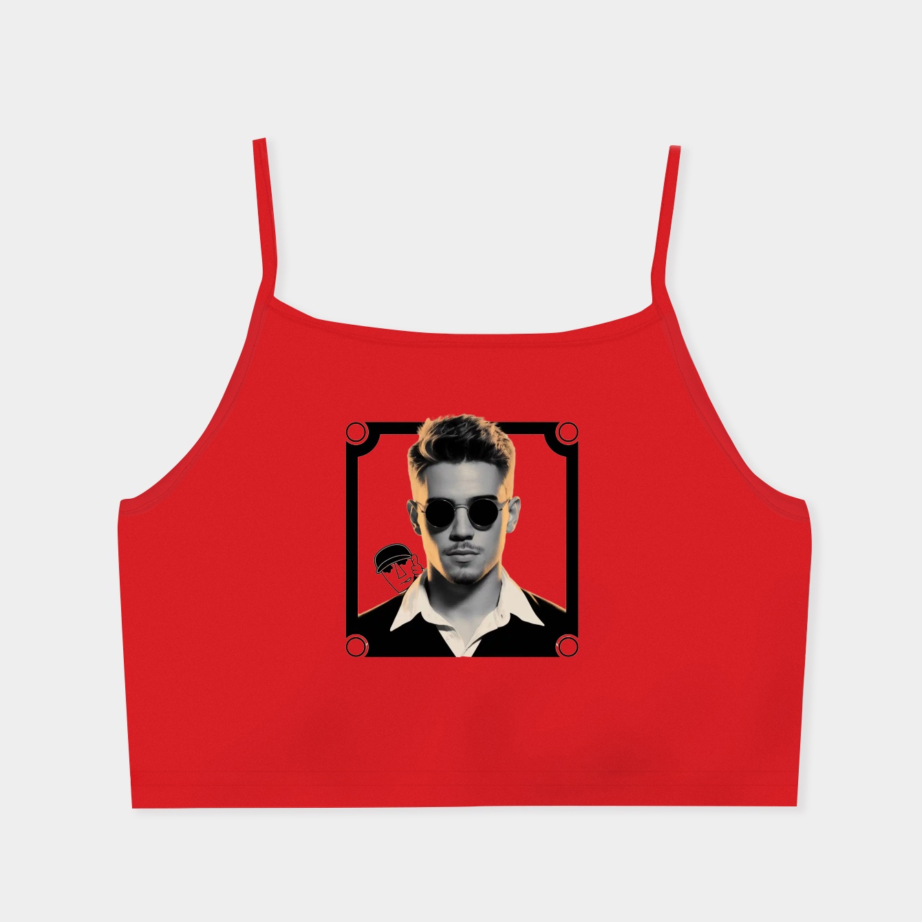 bbno$ Babynomoney Women's  Spaghetti Strap Tank Top