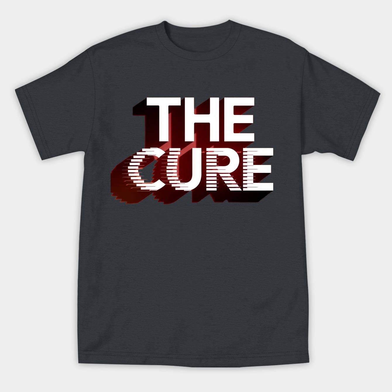 The Cure Distorted Text Women's Athletic Performance T-Shirt