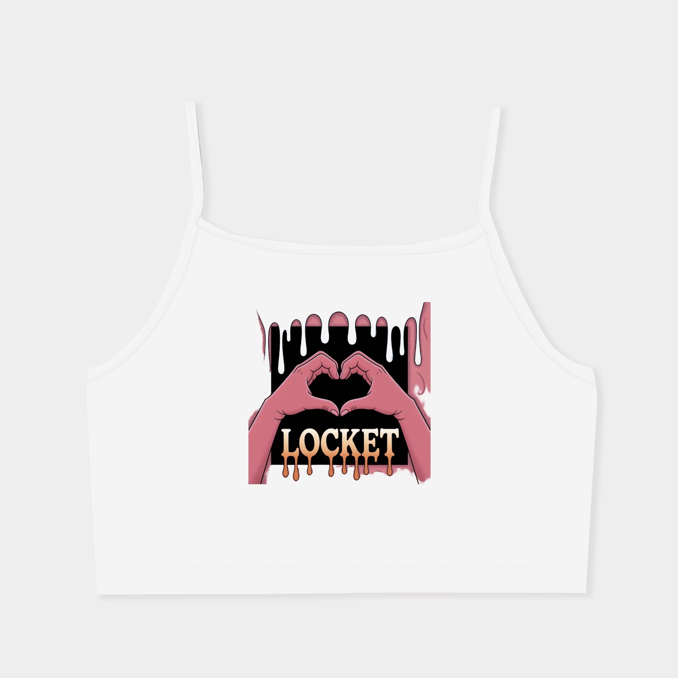 locket drip Women's  Spaghetti Strap Tank Top
