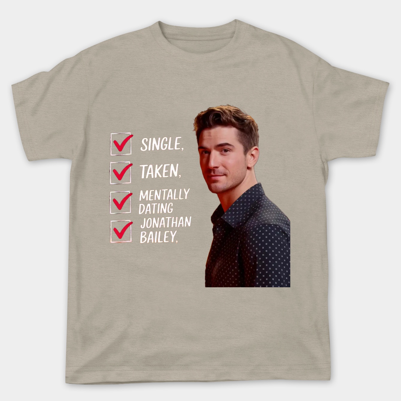 Mentally Dating Jonathan Bailey Women's Plus Size T-shirt