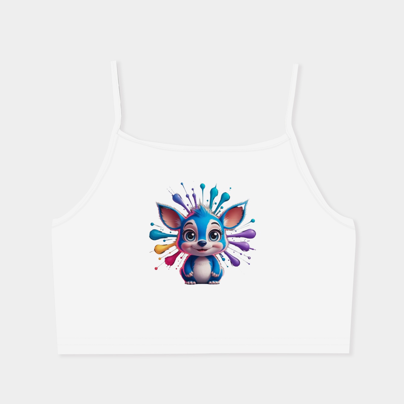 Stitch Splash Paint Women's  Spaghetti Strap Tank Top