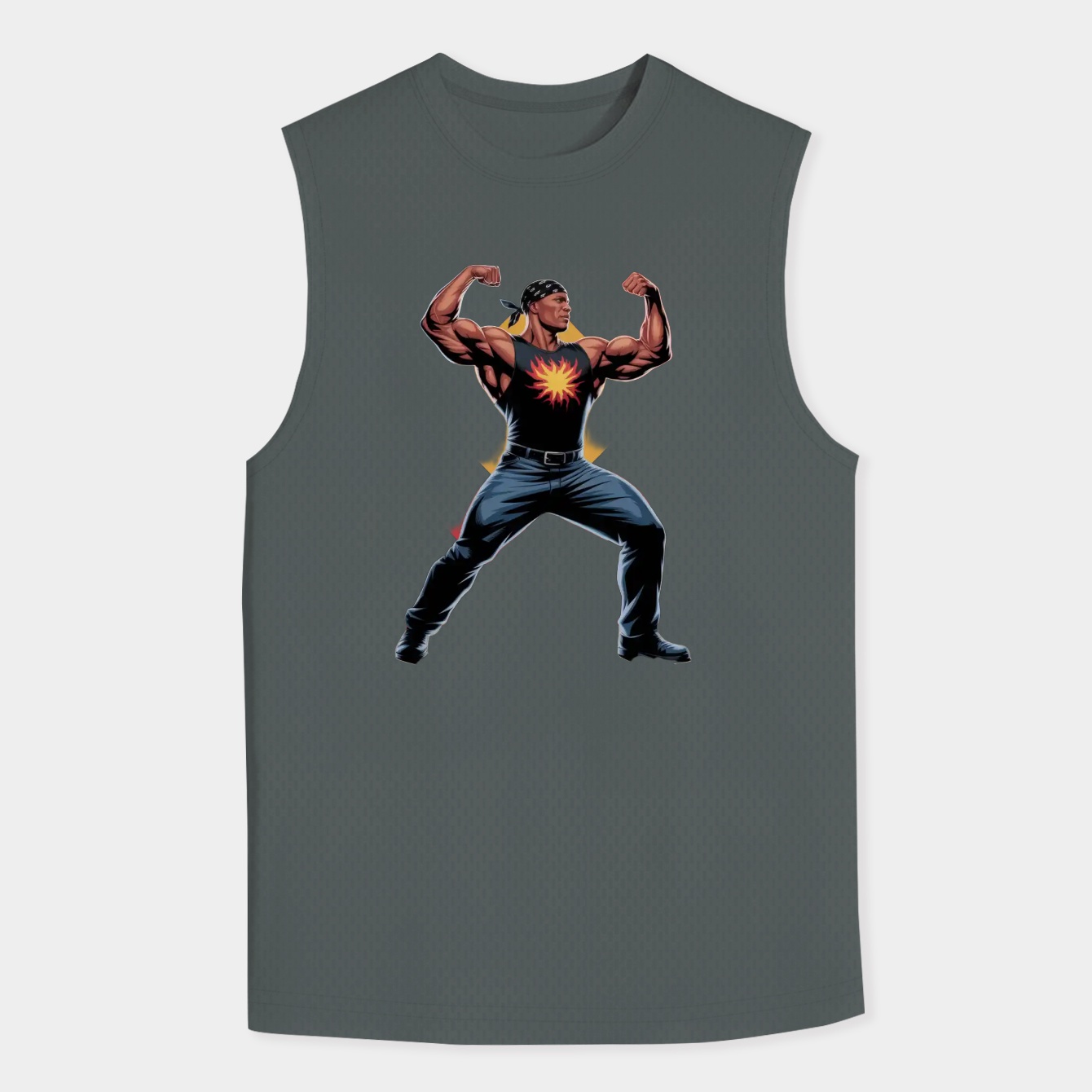 Hulk Hogan Pose Power Men's Big & Tall Tank Top