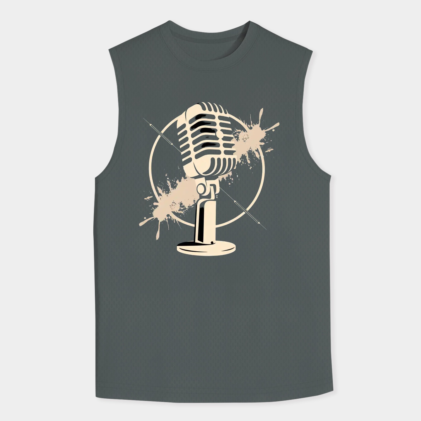 Original HWR Houston Wrestling Radio Logo Men's Big & Tall Tank Top