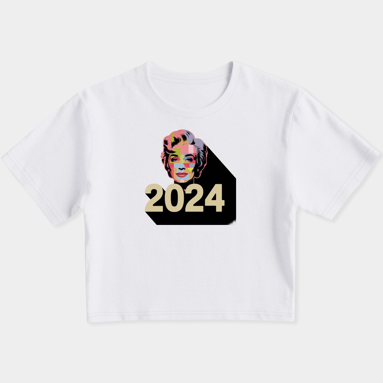 Kamala Harris Portrait - 2024 Women's Slim Fit Baby Tee