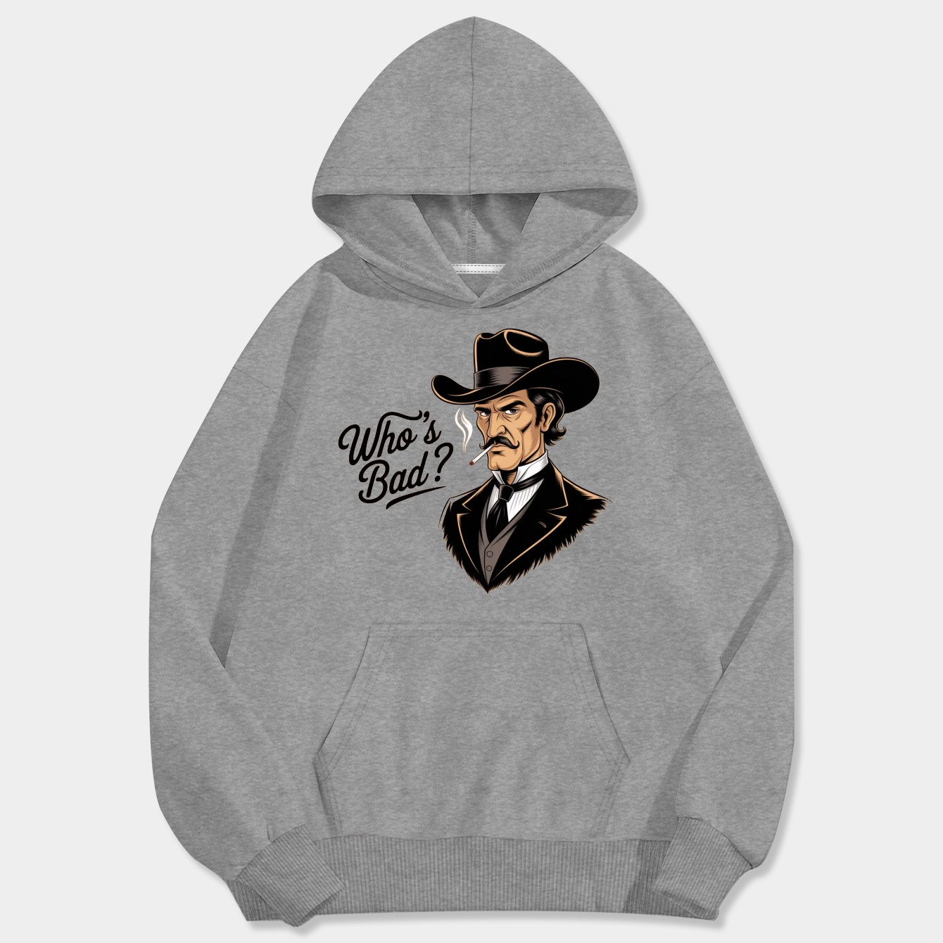 Lee Van Cleef, Who's Bad? Men's Big & Tall Hoodie