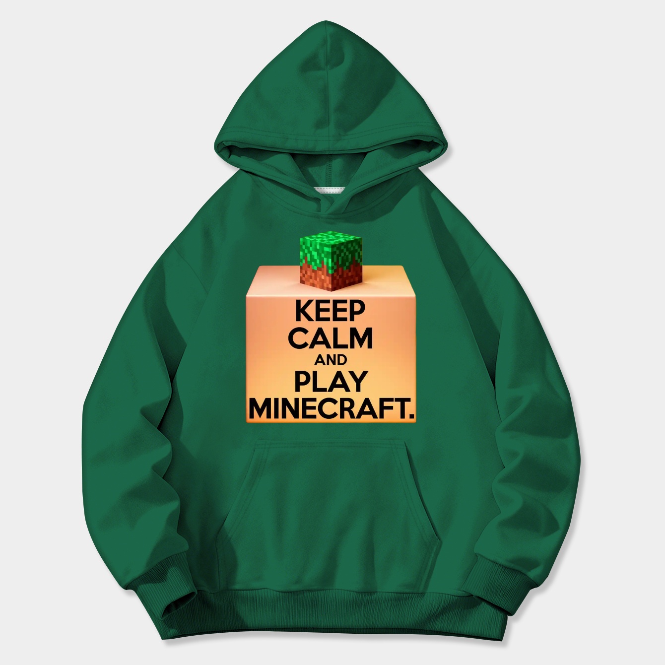Keep calm and play minecraft Women's Plus Size Hoodie