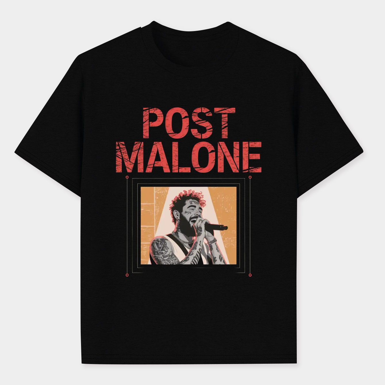 Post Malone Graphic Design Men's Performance Athletic T-Shirt
