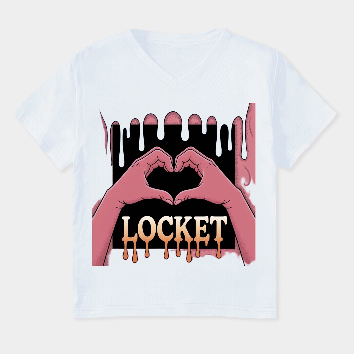 locket drip Women's Plus Size V-Neck T-Shirt