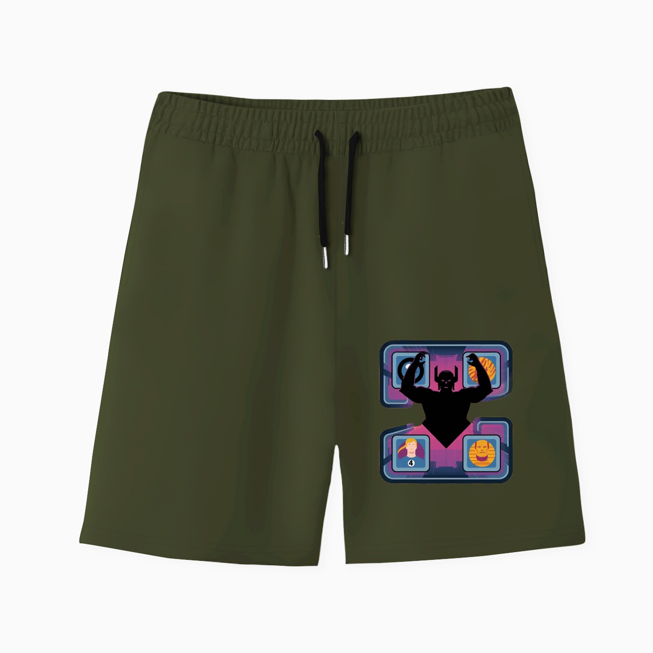 The Fantastic Four: First Steps Fantastic Four Versus Galactus Men's Quick-Dry Athletic Shorts