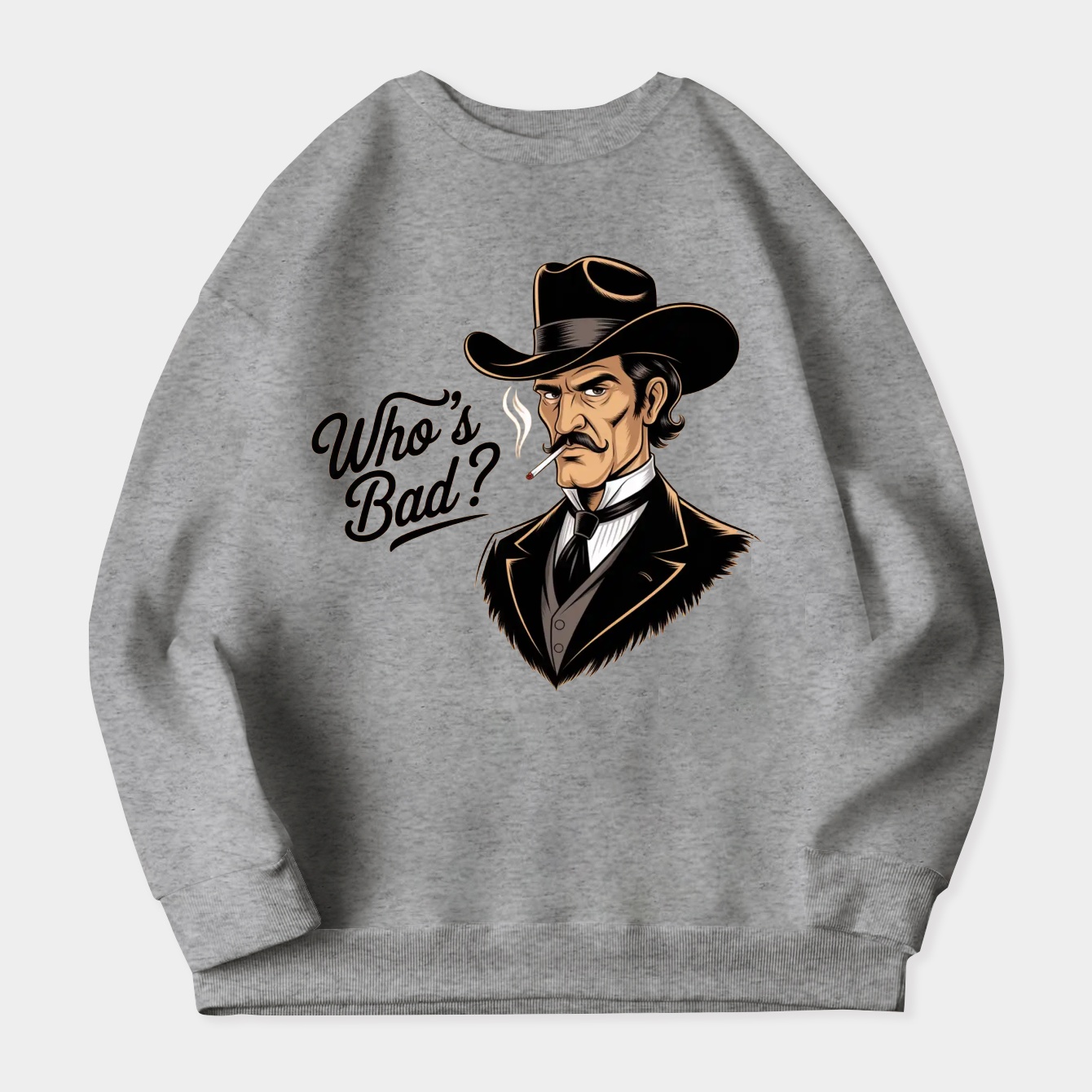 Lee Van Cleef, Who's Bad? Women's Crewneck Sweatshirt