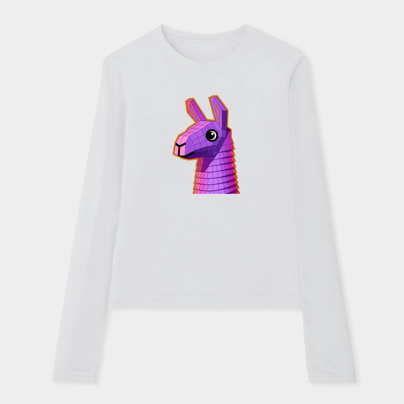 Fortnite Llama Pinata Girls Women's Soft Long Sleeve T-Shirt