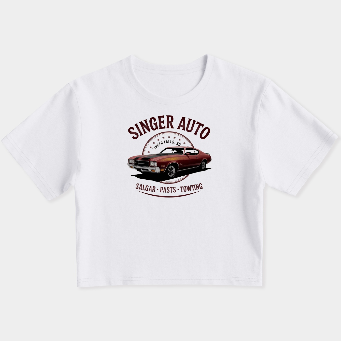 SINGER AUTO Sioux Falls SD Women's Slim Fit Baby Tee