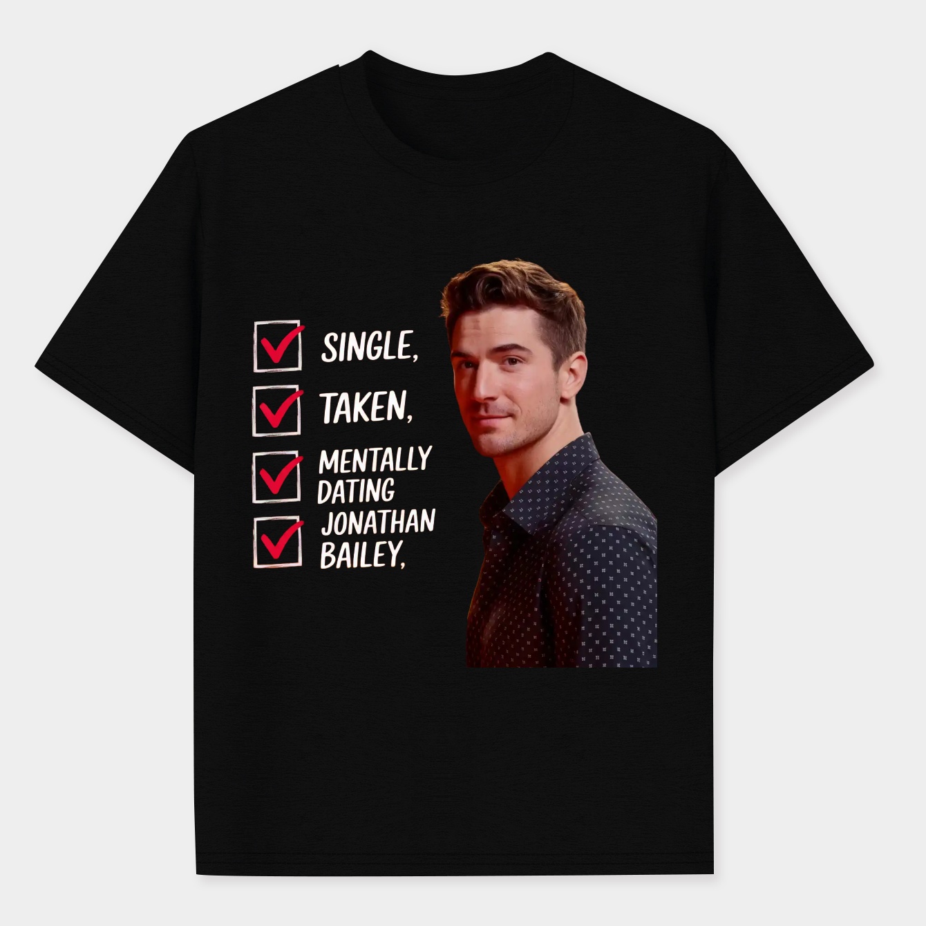 Mentally Dating Jonathan Bailey Men's Performance Athletic T-Shirt