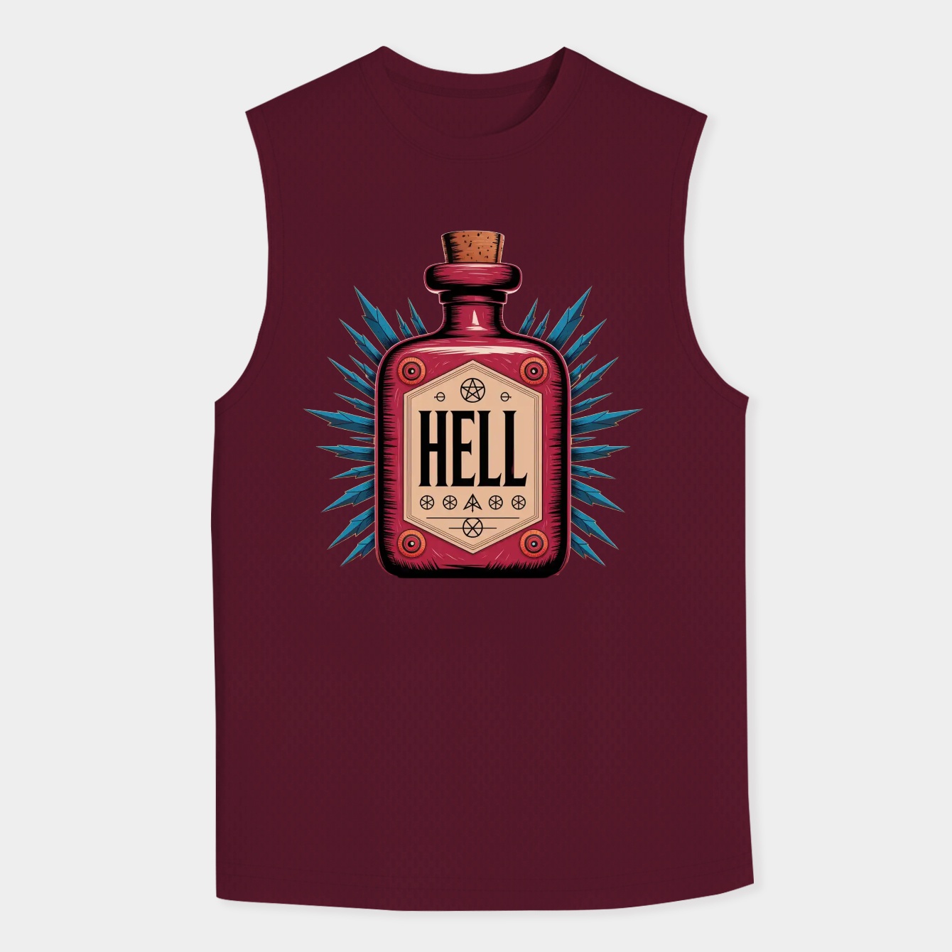 Hellbrew Potion Bottle Design Men's Tank Top
