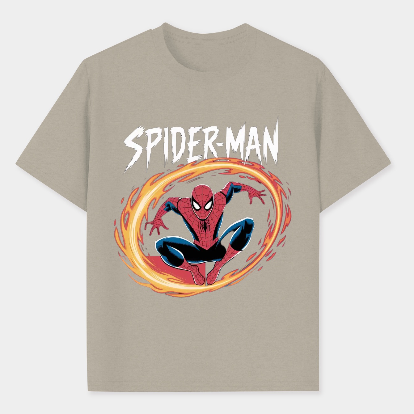 Spider-Man Flames Men's Performance Athletic T-Shirt