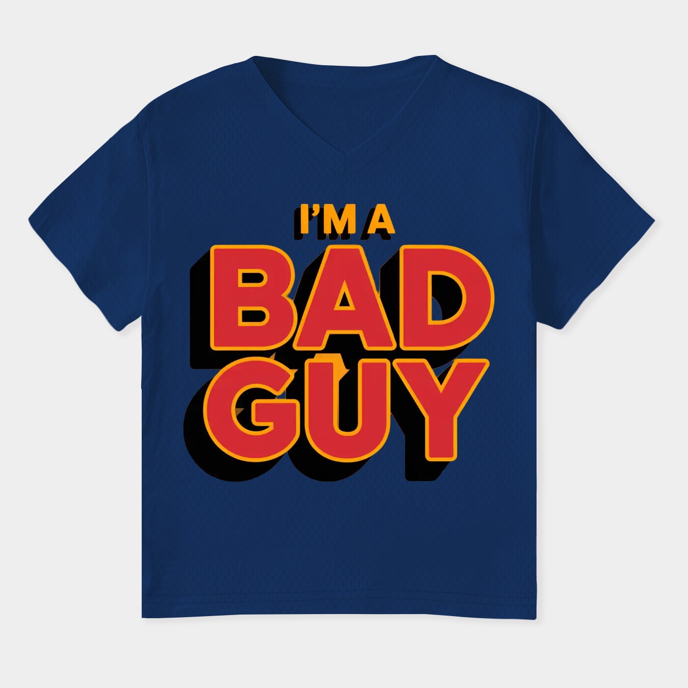 I'm a Bad Guy Statement Women's Plus Size V-Neck T-Shirt