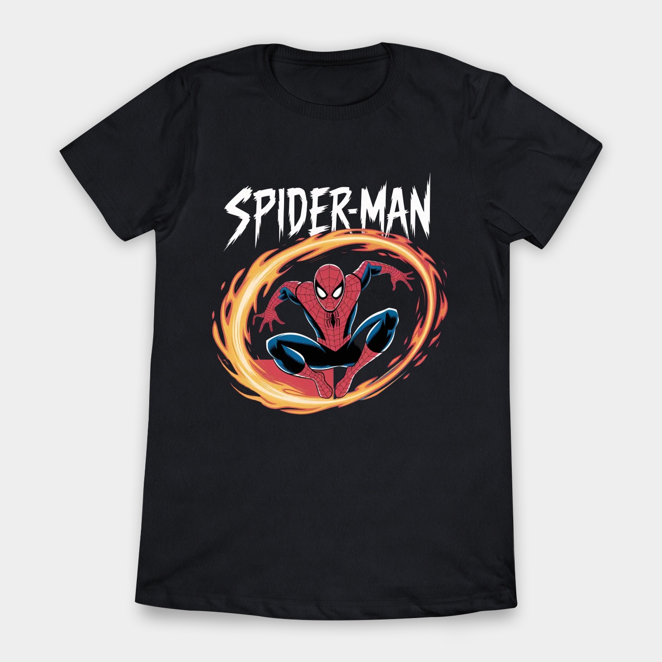 Spider-Man Flames Women's T-Shirt