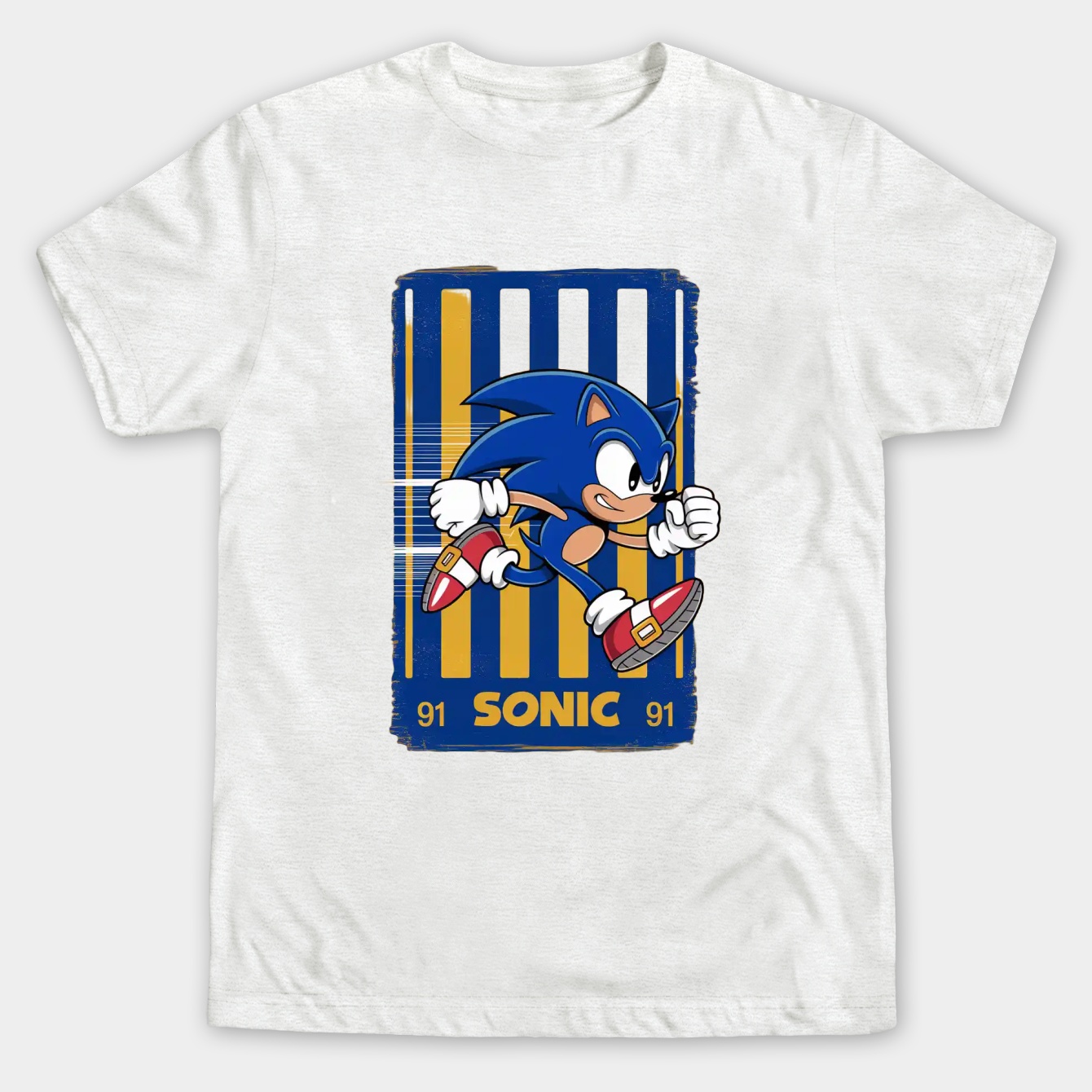 Sonic The Hedgehog Sonic Speed Color Men's Big & Tall T-shirt