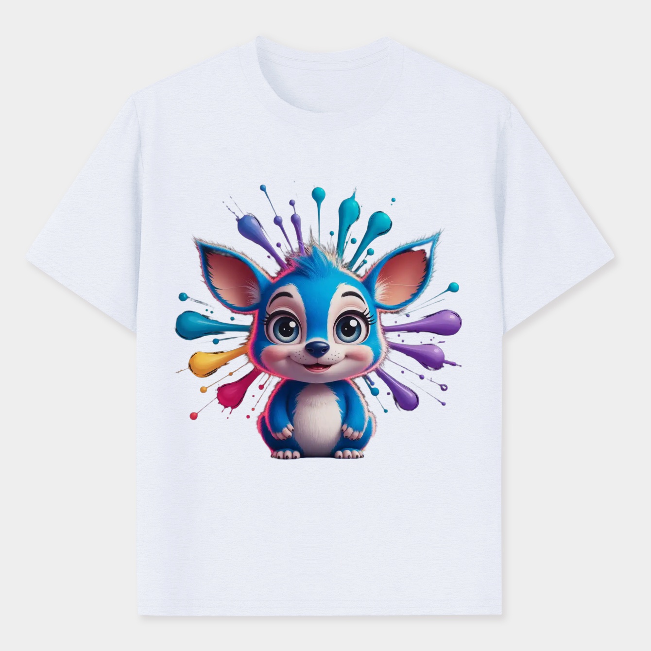 Stitch Splash Paint Men's Performance Athletic T-Shirt