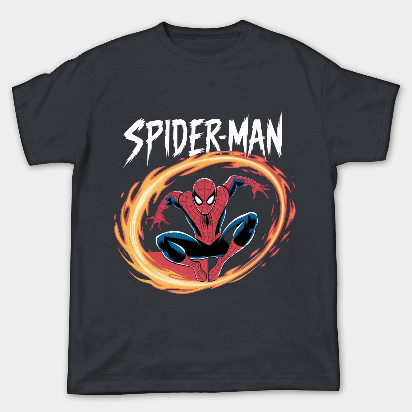 Spider-Man Flames Women's Plus Size T-shirt