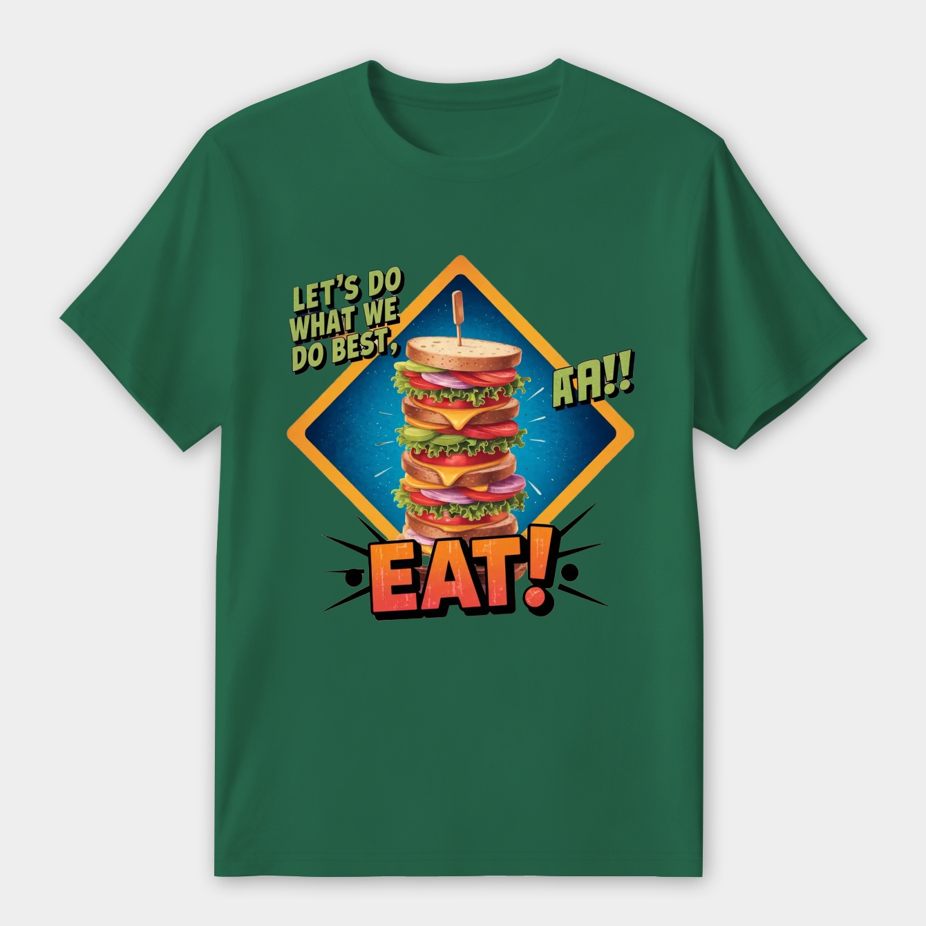 LETS EAT Women's Premium Soft T-Shirt