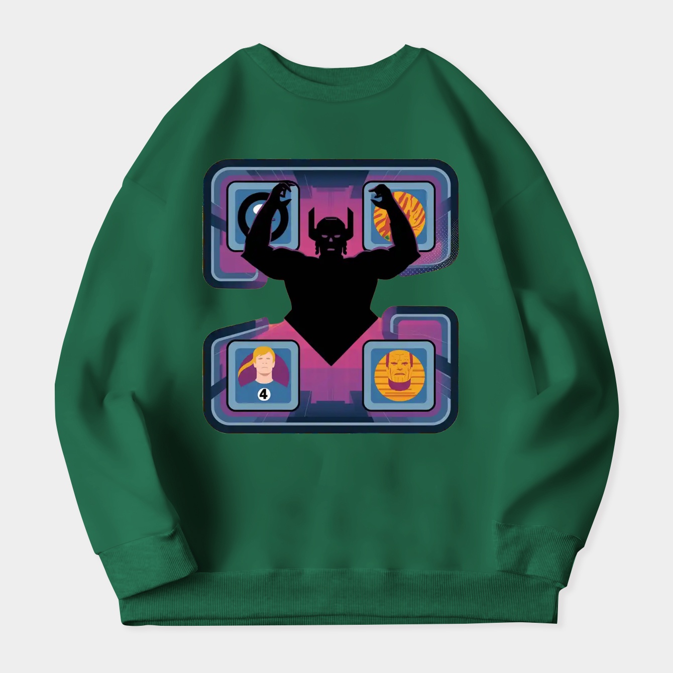 The Fantastic Four: First Steps Fantastic Four Versus Galactus Women's Plus Size Sweatshirt