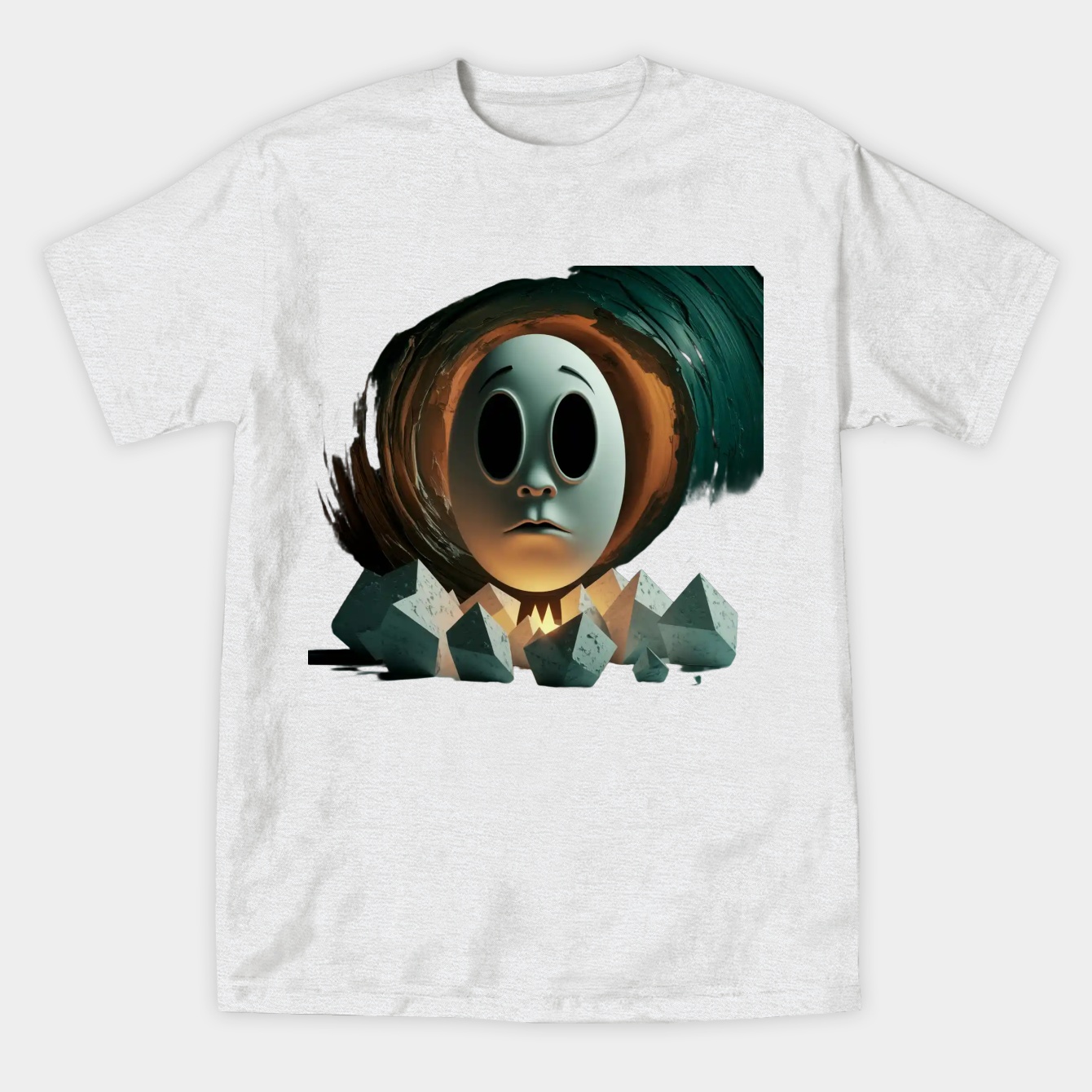 SoberFace Expression Artwork Women's Athletic Performance T-Shirt