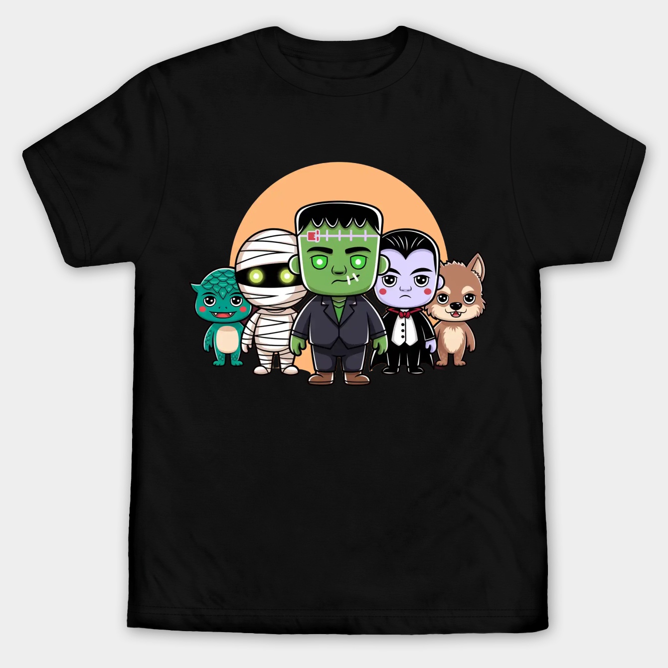 Monster Mash Classic Creatures Men's Big & Tall T-shirt