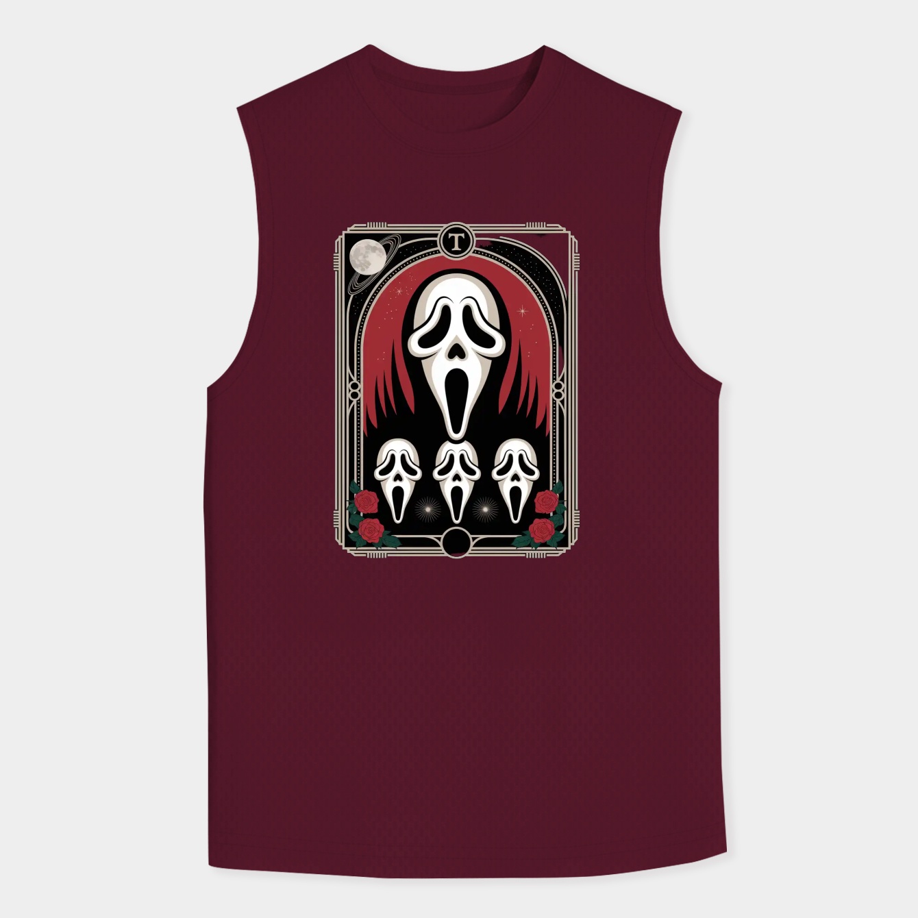 Ghostface Tarot Card Men's Tank Top