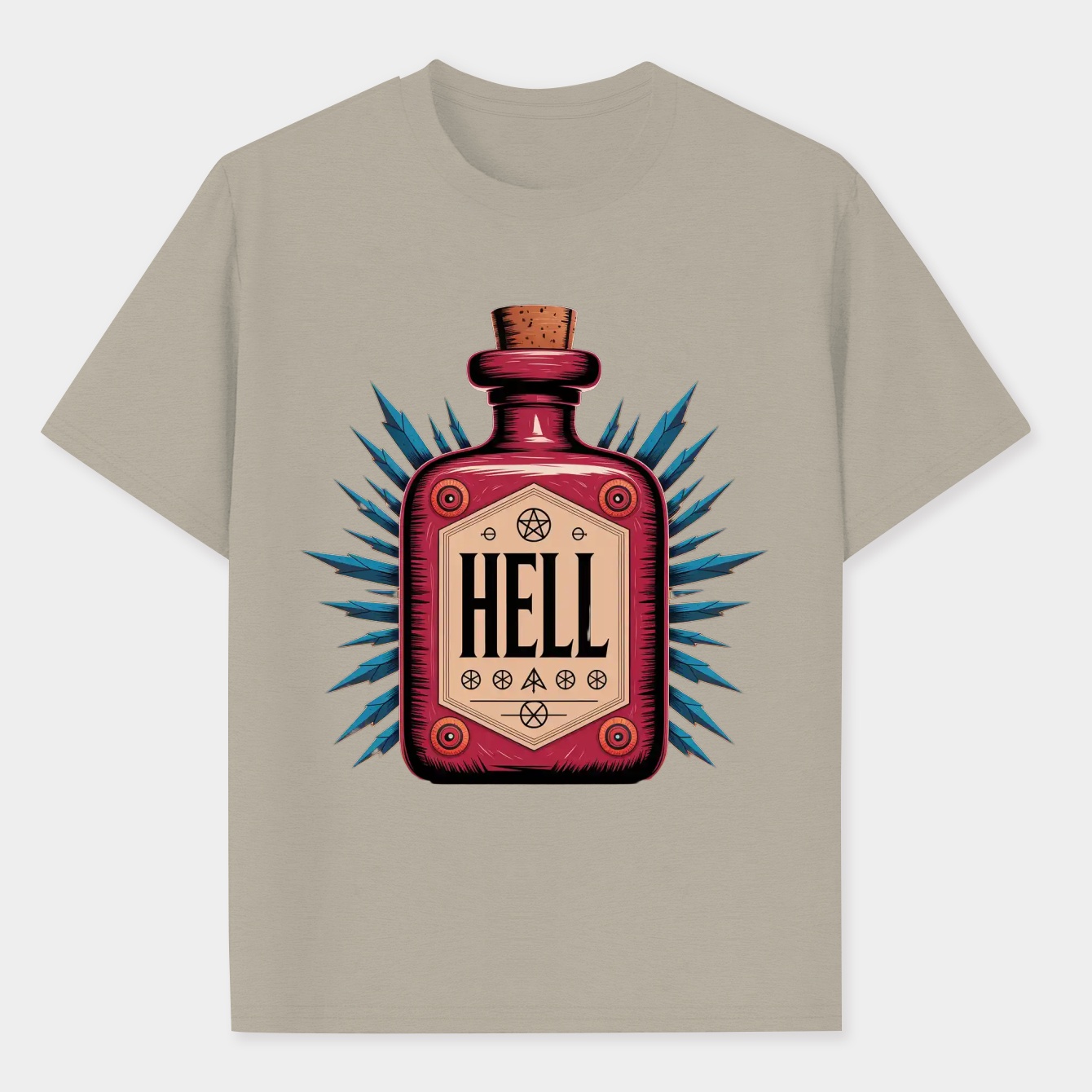 Hellbrew Potion Bottle Design Men's Performance Athletic T-Shirt