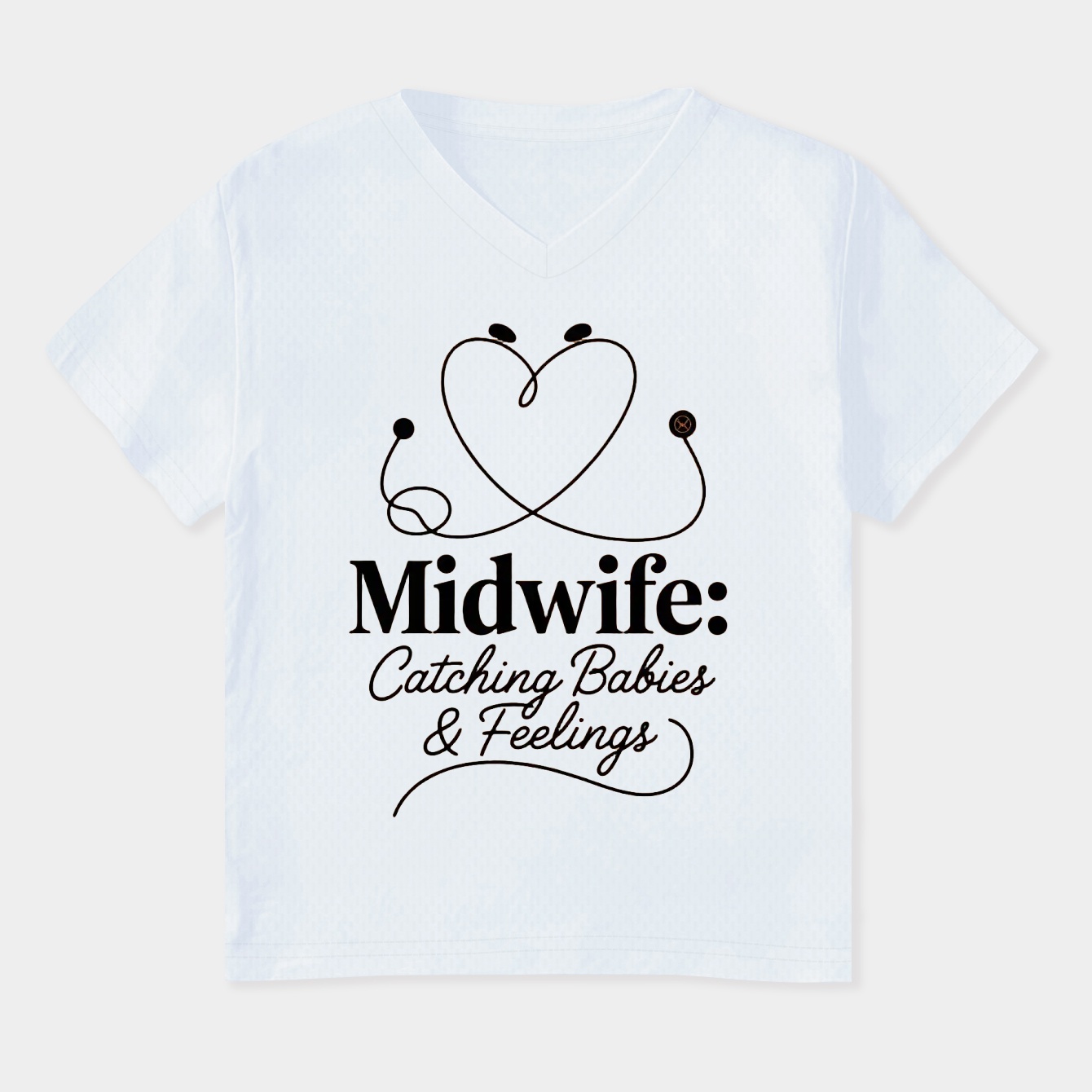 Midwife Christmas Gift - Professional Pride - Funny Midwifery Quote Women's Plus Size V-Neck T-Shirt
