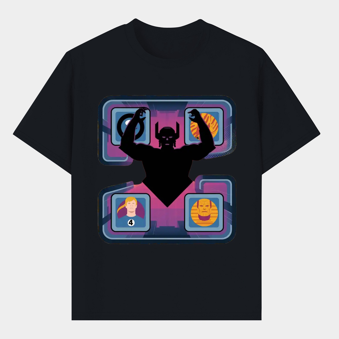 The Fantastic Four: First Steps Fantastic Four Versus Galactus Men's T-Shirt