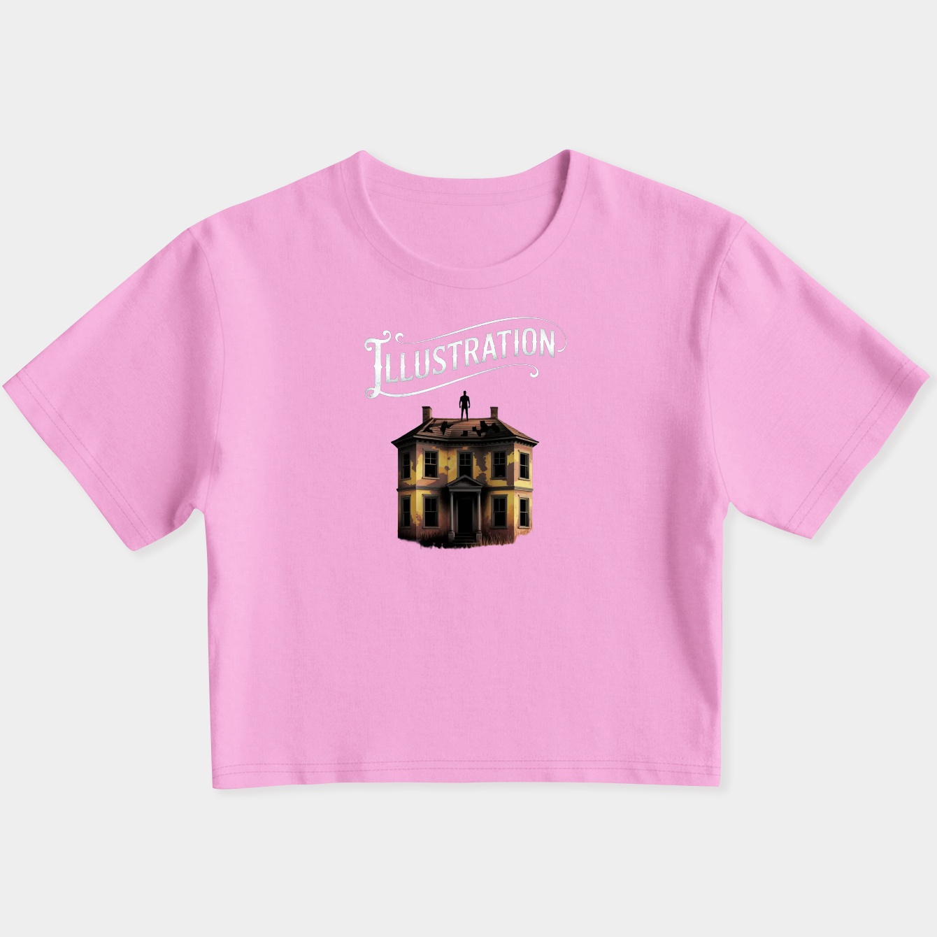 Pierce Broken House Scene Women's Slim Fit Baby Tee