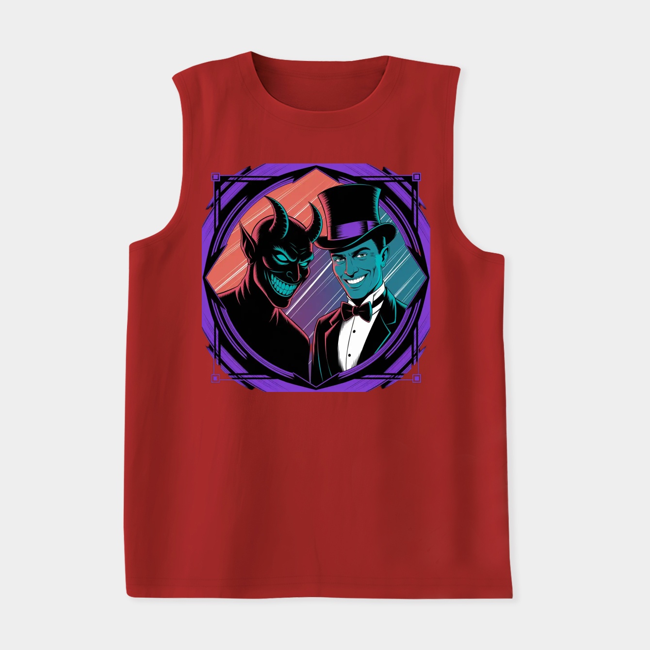 Alastor and His Shadow - Hazbin Hotel Women's Soft Tank Top