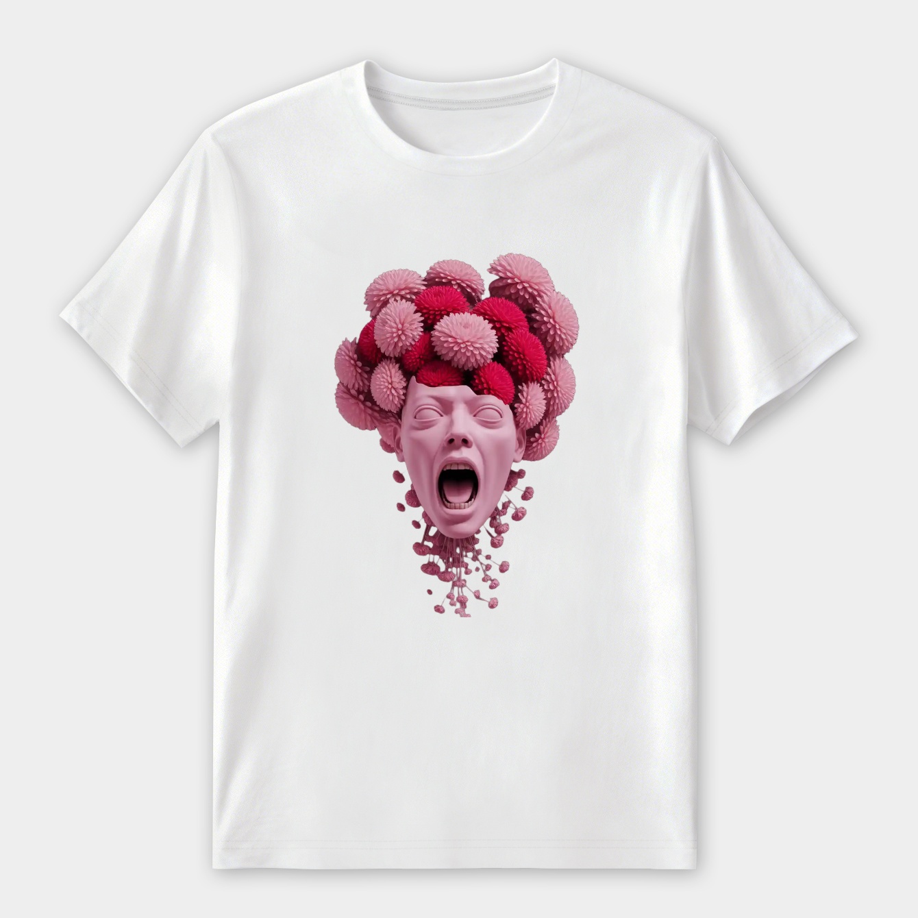 Scream with Blossoms Women's Premium Soft T-Shirt