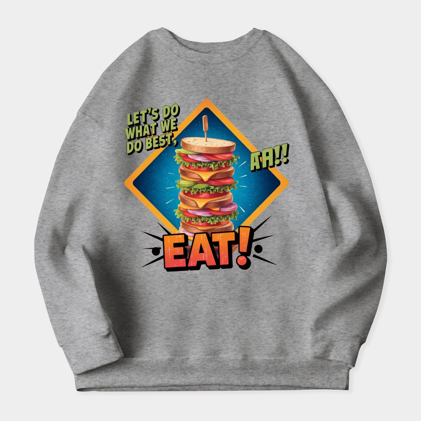 LETS EAT Women's Plus Size Sweatshirt