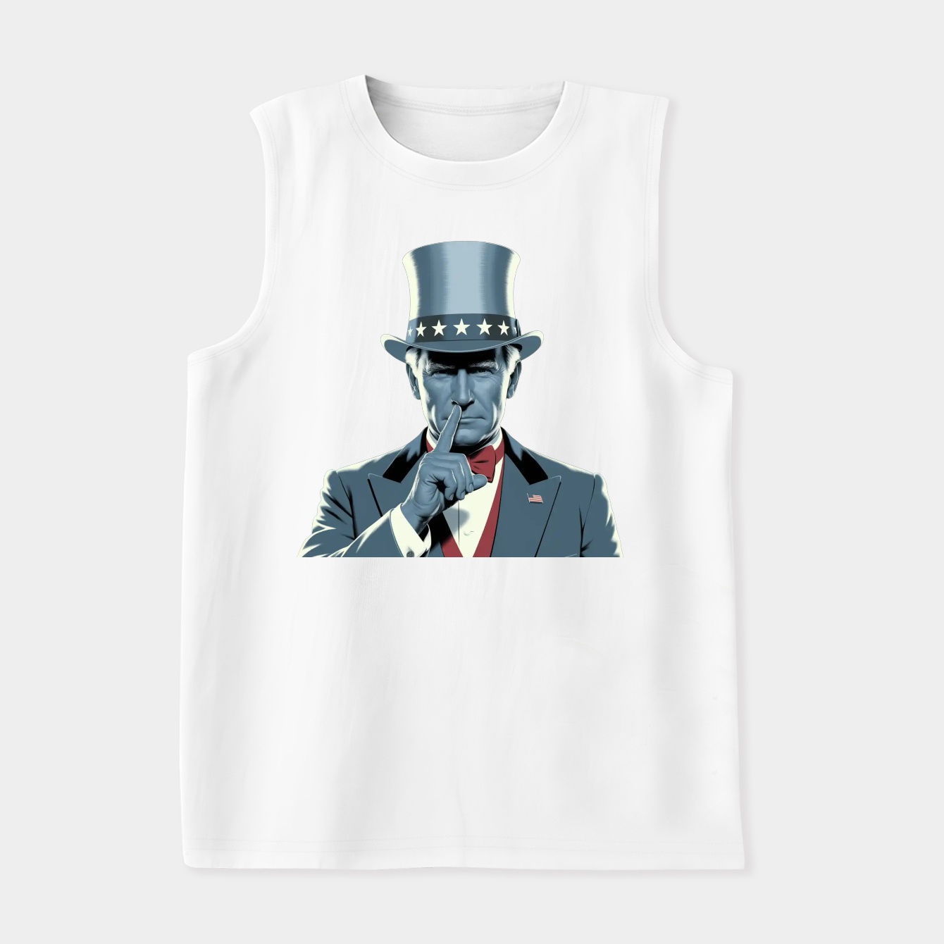 Uncle Sam Shuts the Hell Up Women's Soft Tank Top