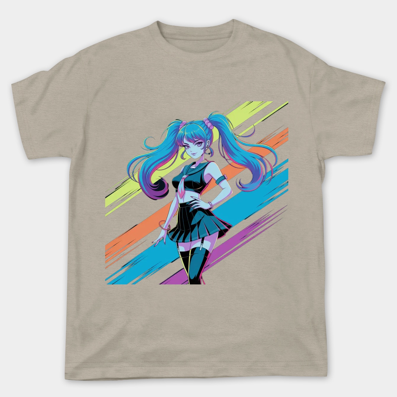 hatsune miku neon pop style