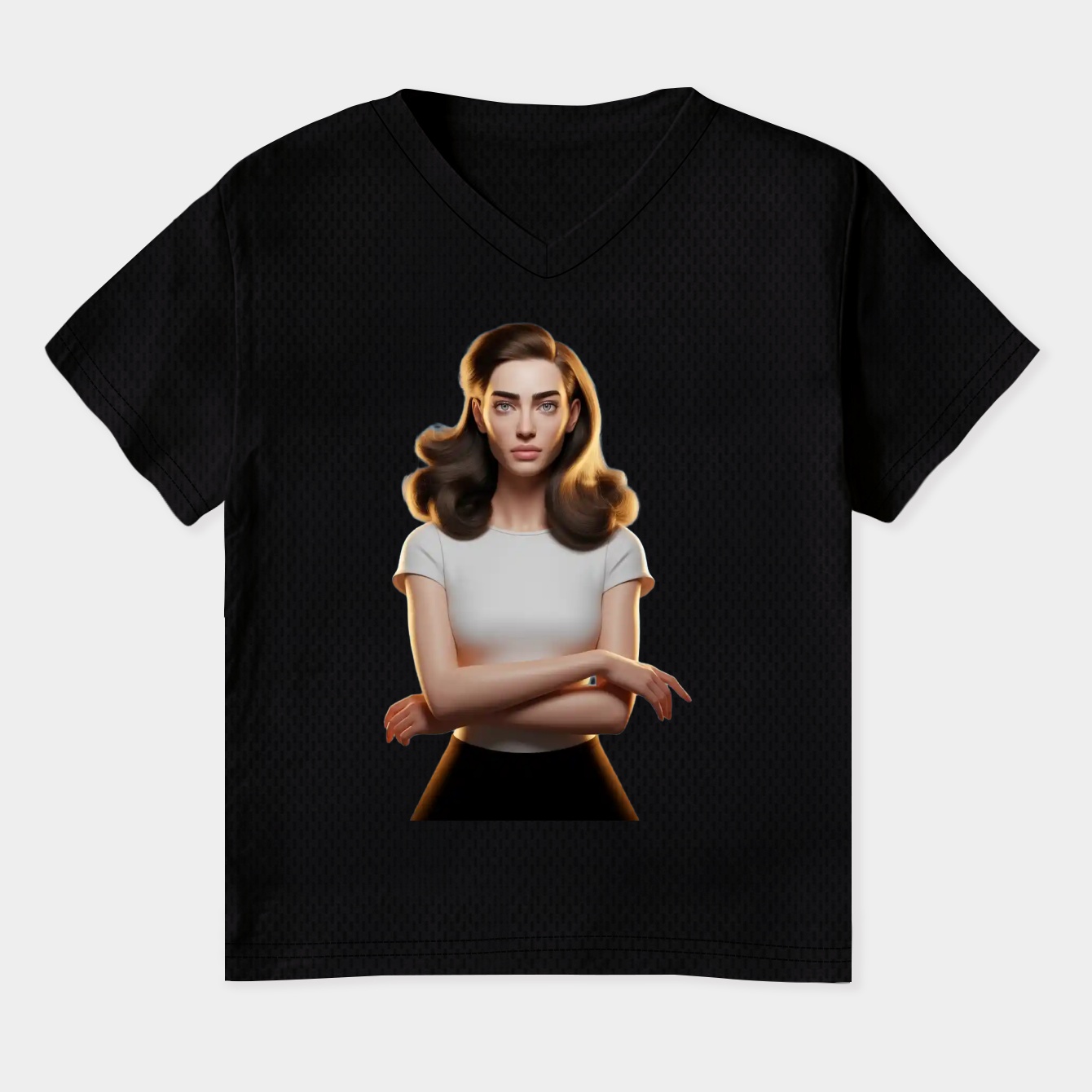 Anna Kendrick Women's Plus Size V-Neck T-Shirt